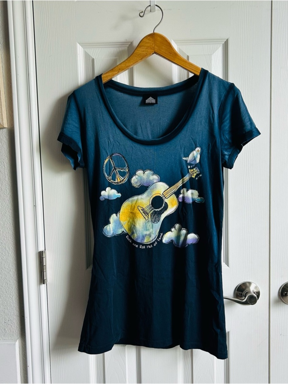 Rock & Roll Hall of Fame blue babydoll short sleeve tee